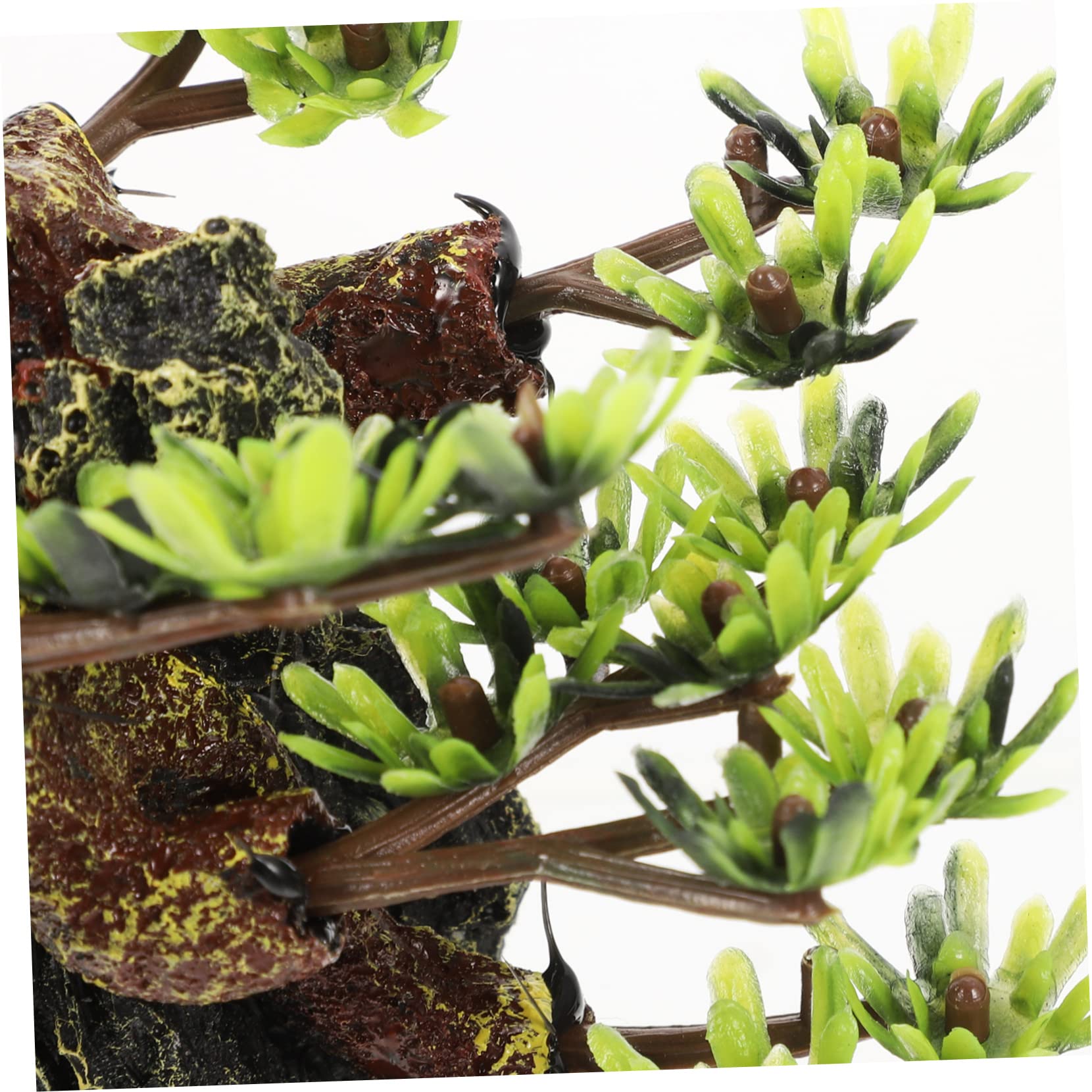 Árbol de Resina Decorativo para Terrario de Reptiles Rama Estable y Resistente Adecuado para Hábitat de Ranas y Tanque de Reptiles