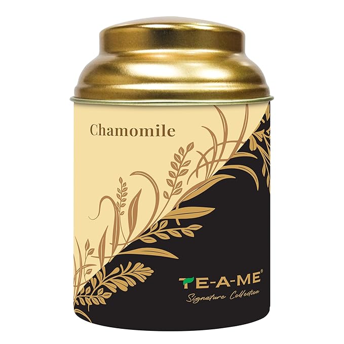 TE-A-ME Chamomile Loose Leaf Tea Tin 50 Grams | Chamomile| Chamomile Tea For Sleep | Christmas Gift | New Year Gift