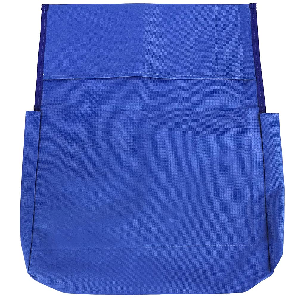 Set 24 Tasche Portaoggetti Per Sedie Scolastiche, 50x43 Cm, In Oxford, Con Portanome E 24 Etichette, Nere Con Strisce Colorate - 5