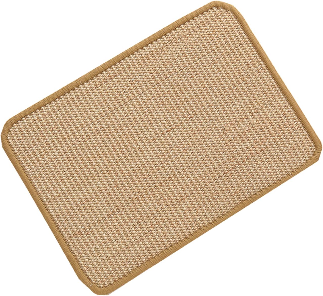 SHENGOCASE 4-Pack 8" X 12" Sisal Cat Scratching Mat Pad with Hook & Loop Tapes. Replacement Sisal Pad Mat for Cat Tree Tower, Window Perch, Wall Furniture Shelves Scratcher