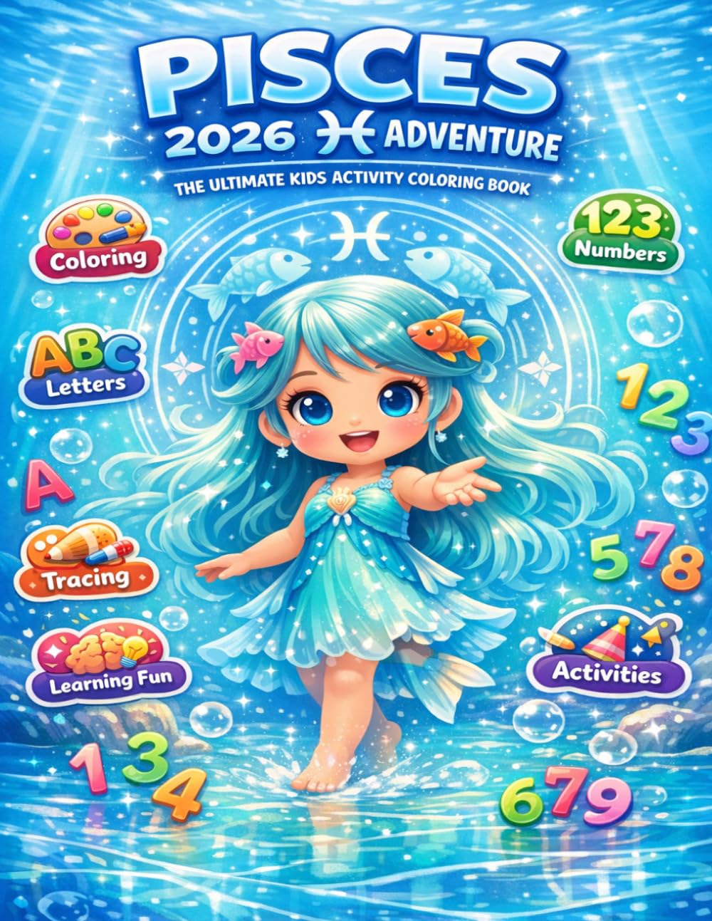 PISCES 2026 ADVENTURE: The Ultimate Kids Activity Coloring Book for Ages 3–6 (Zodiac Kids Adventures)