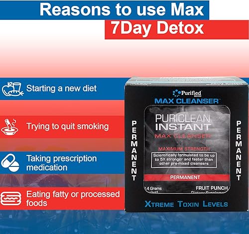 Miniatura 5 de Wellgenix Puriclean Instant Max Cleanser 7 Day Detox- Limpieza corporal completa - Elimina toxinas no deseadas - Desintoxicante total de toxinas - 7