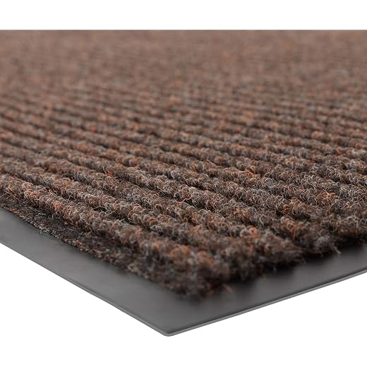 Notrax 109 Industrial Door Mat, 3' x 5' Brown, Made in the USA