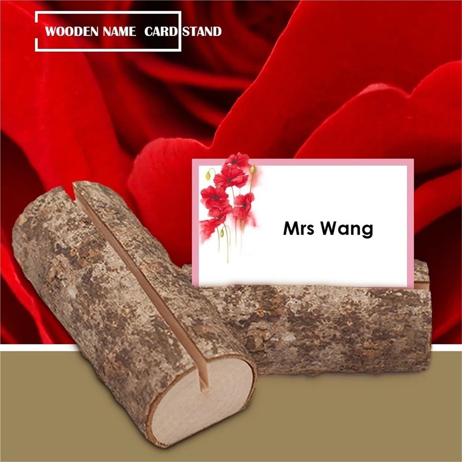 10 Porta Segnaposto In Legno For Nome Matrimonio