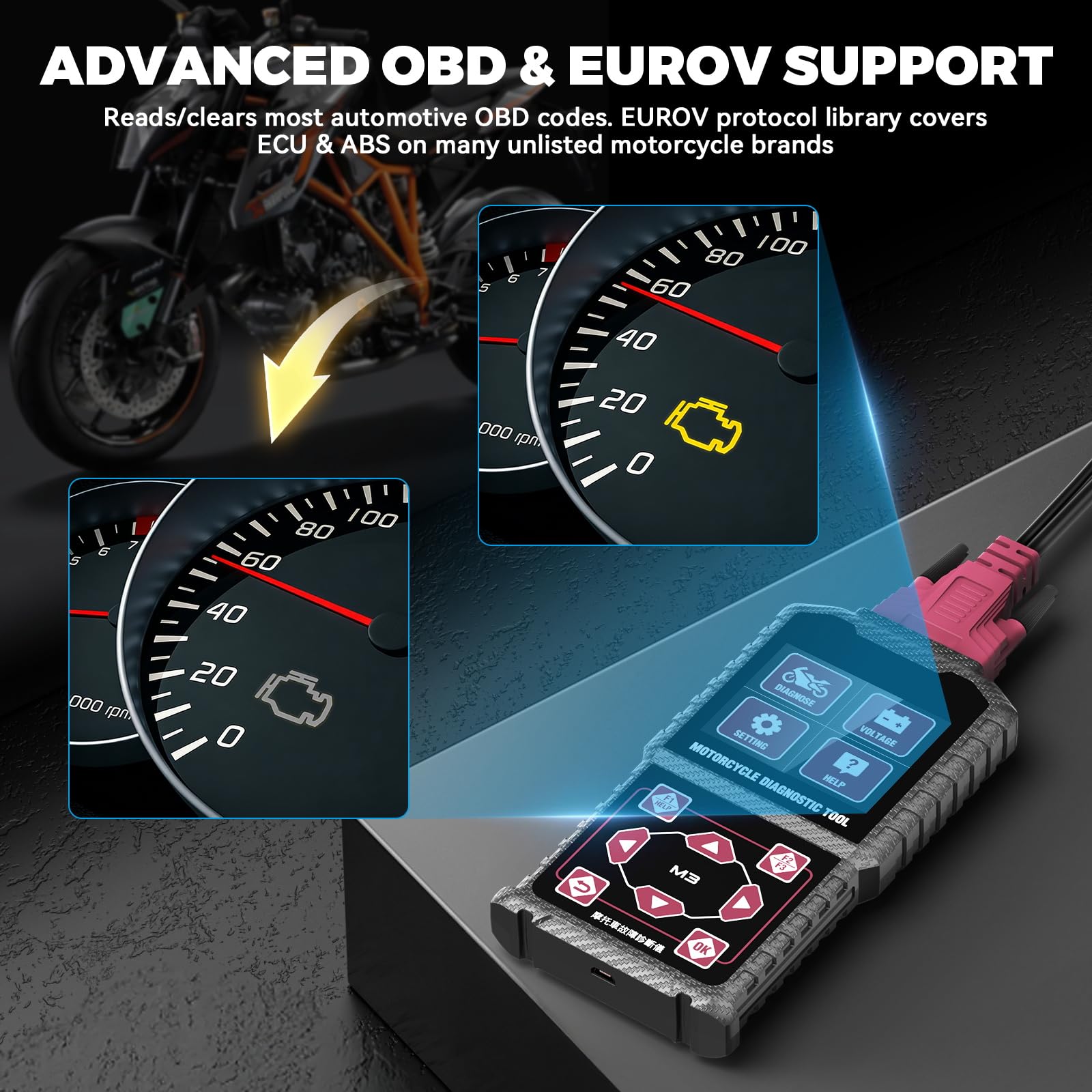 OBD2 motocyklowe urządzenie diagnostyczne
