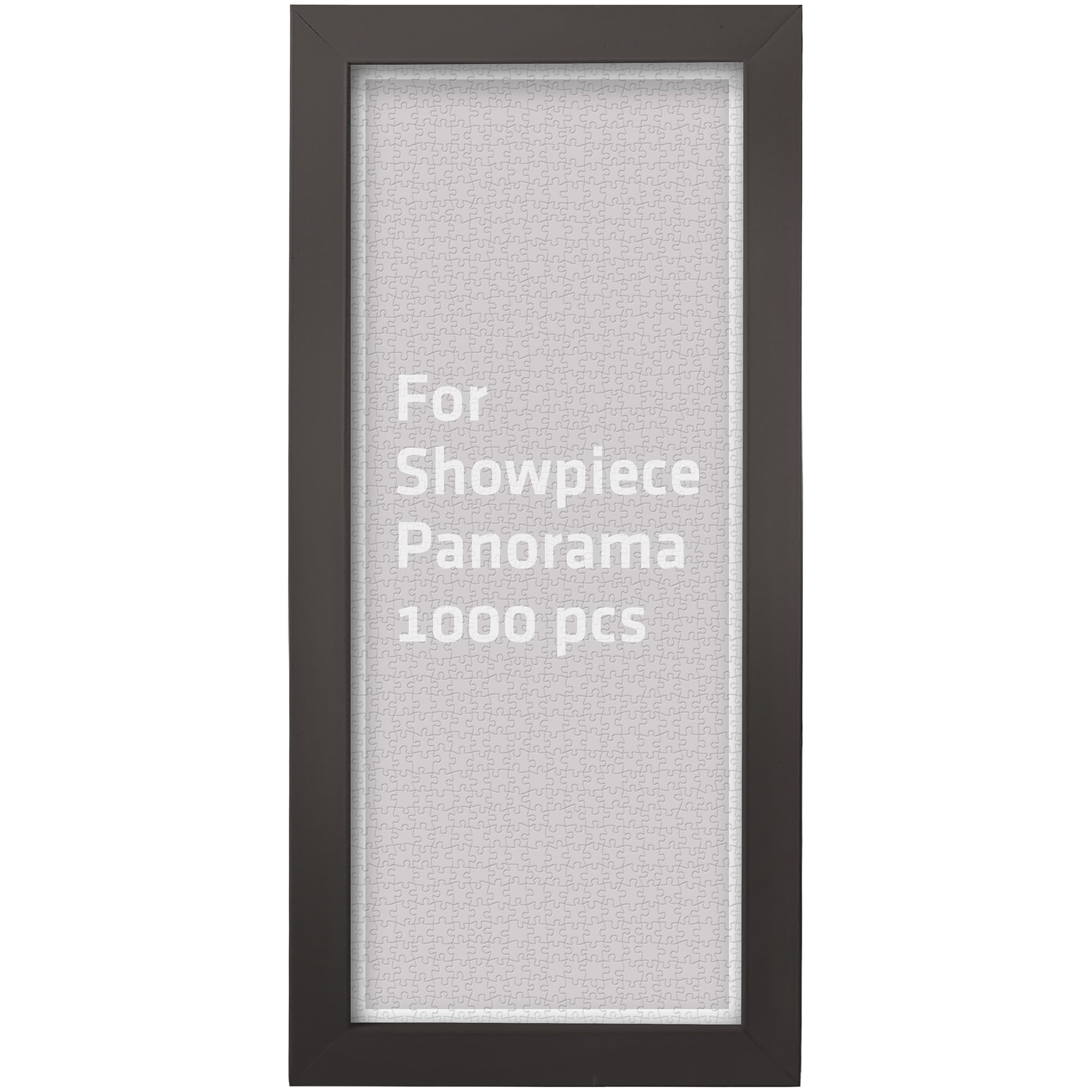 Pintoo Jigsaw Puzzle Frame Tailor-Made for Pintoo's 1000 Pieces Panorama Puzzle ONLY - Dark Brown - Effortless & Toolless Assembly NO Glue Required [W1043]