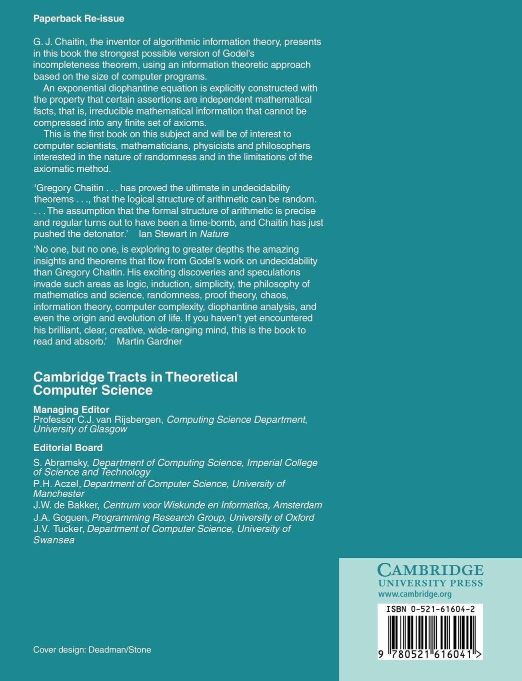 Algorithmic Information Theory