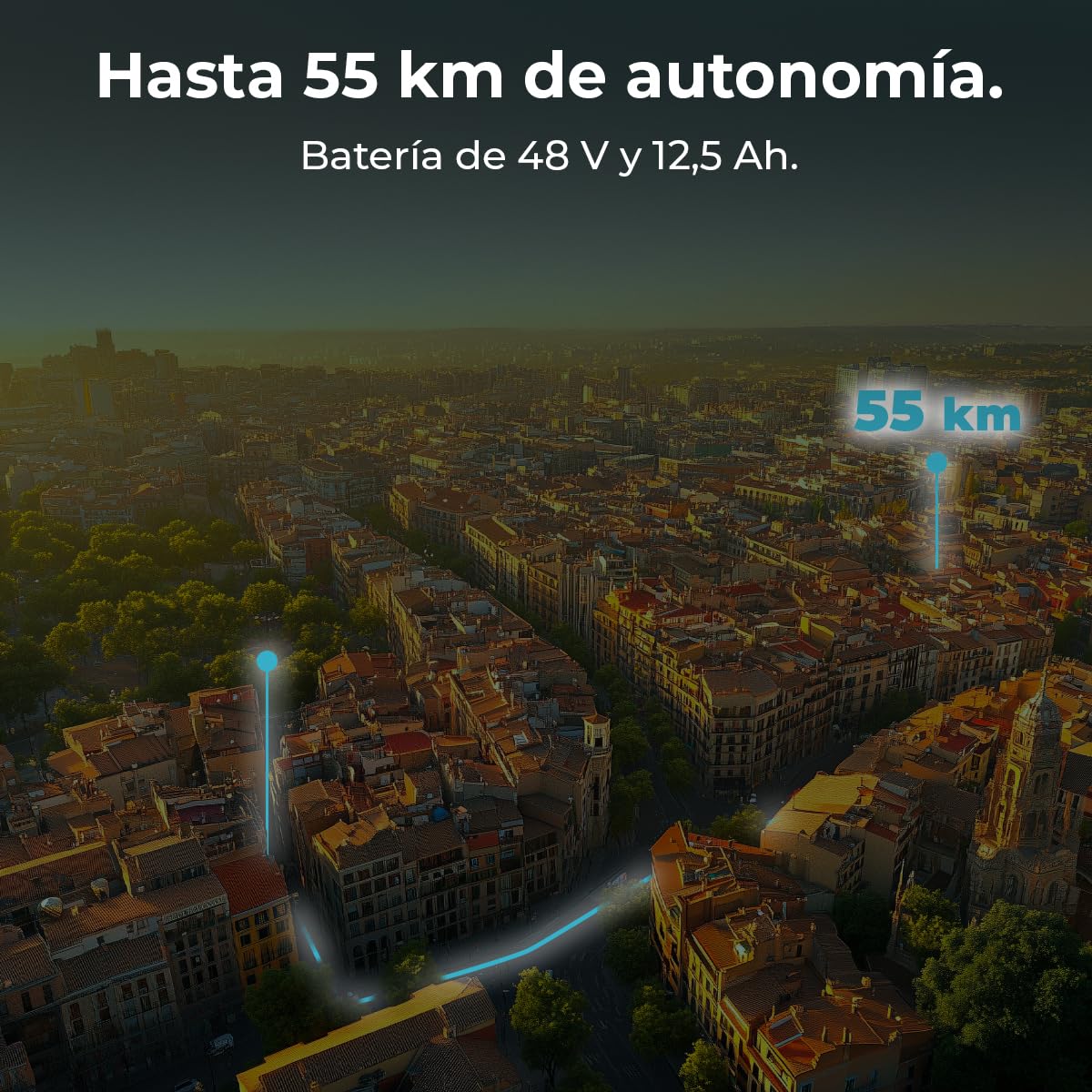 Cecotec Patinetes Eléctricos Homologados Bongo Serie V. 2200W, Autonomía hasta 70km, Doble Suspensión, Ruedas de 10", Sistema de Frenado Doble con Discos, e-ABS, Conexión App