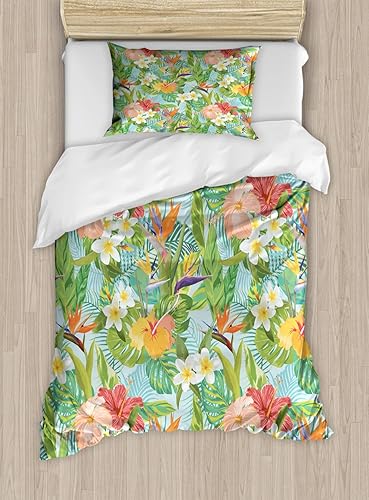 Miniatura 636 de Ambesonne Juego de funda de edredón de brújula, ilustración de mapa del mundo, marinero marítimo, equipo de vida monocromático, juego de ropa