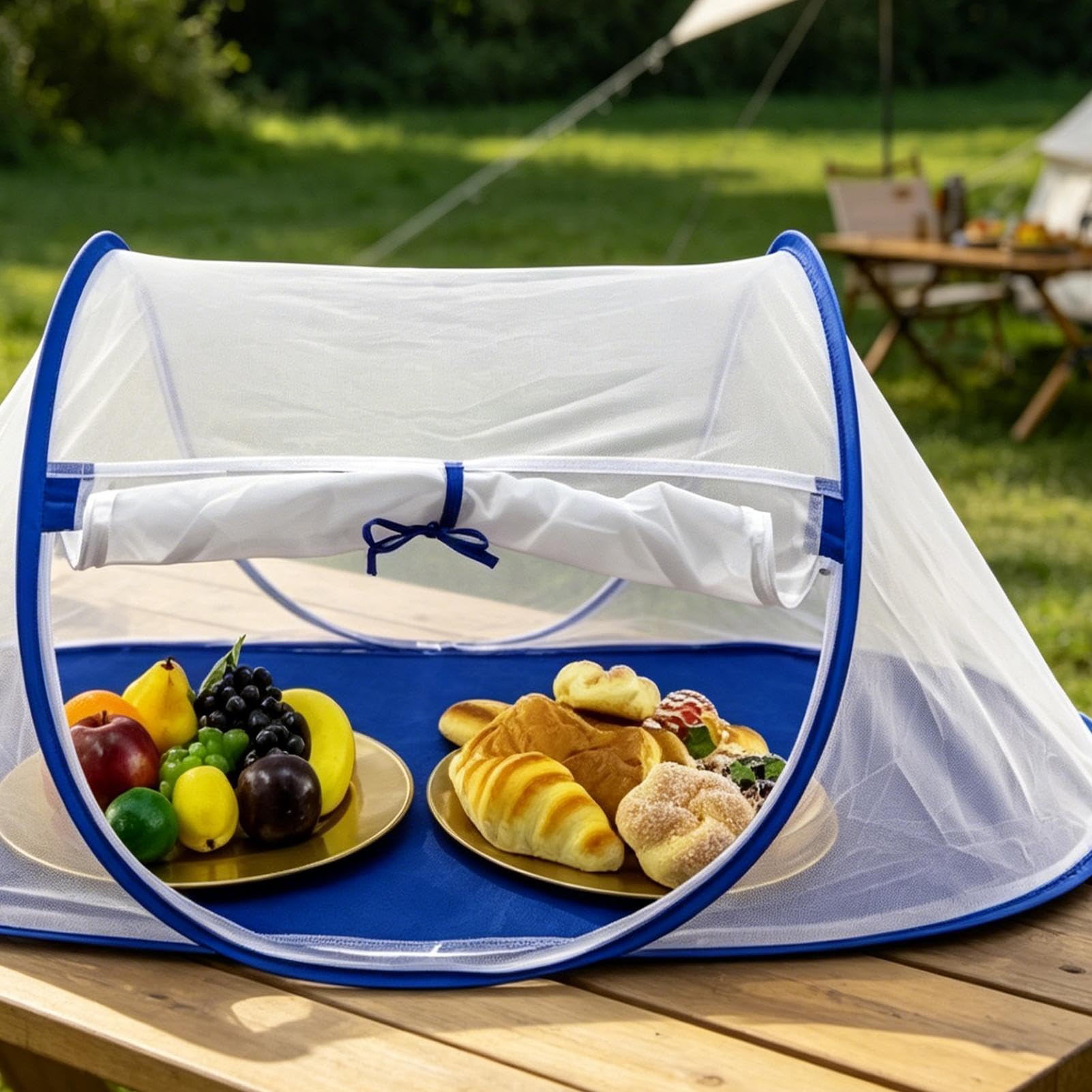 Filet alimentaire de camping pour protéger vos plats d'été