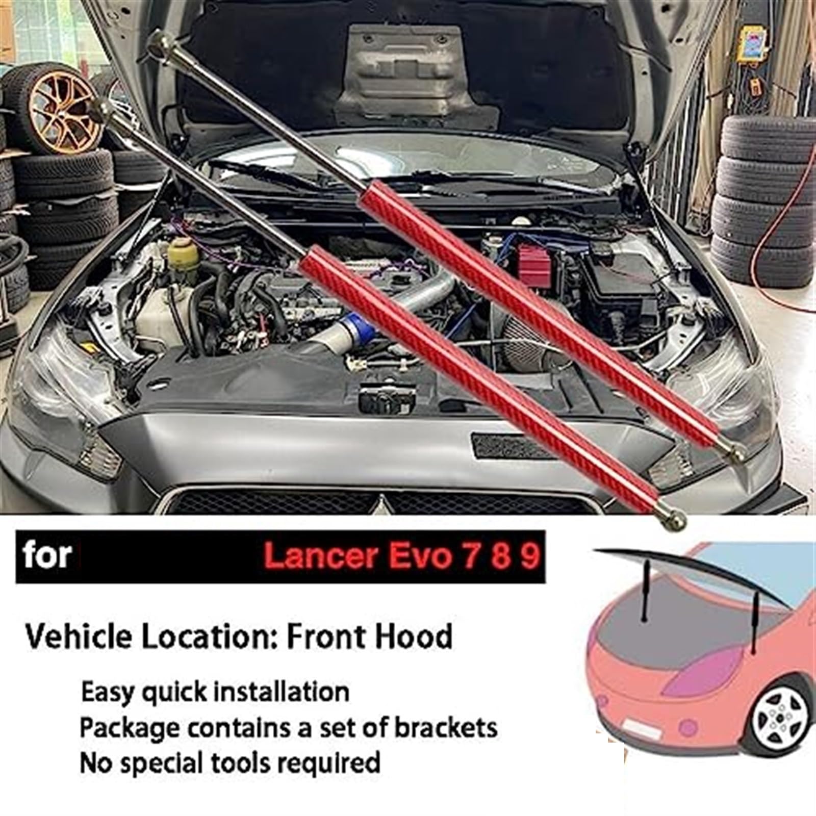 Zmodyfikuj wspornik podnośnika, dla Mitsubishi, Lancer