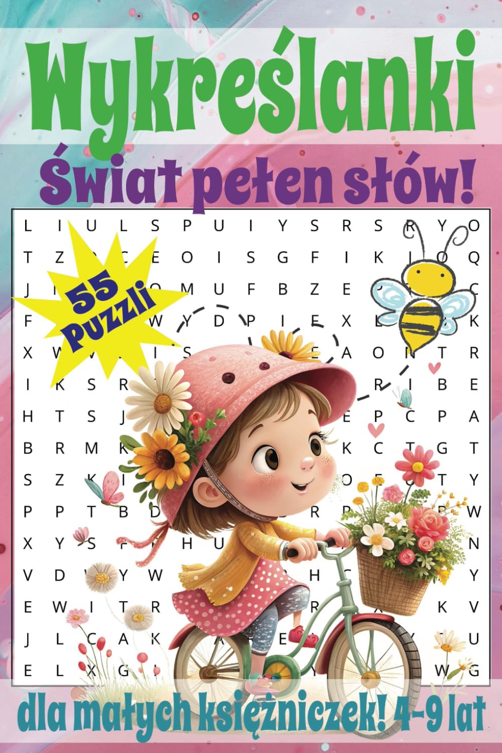 Wykreslanki 4-9 lat: Świat pełen słów – dla małych księżniczek!