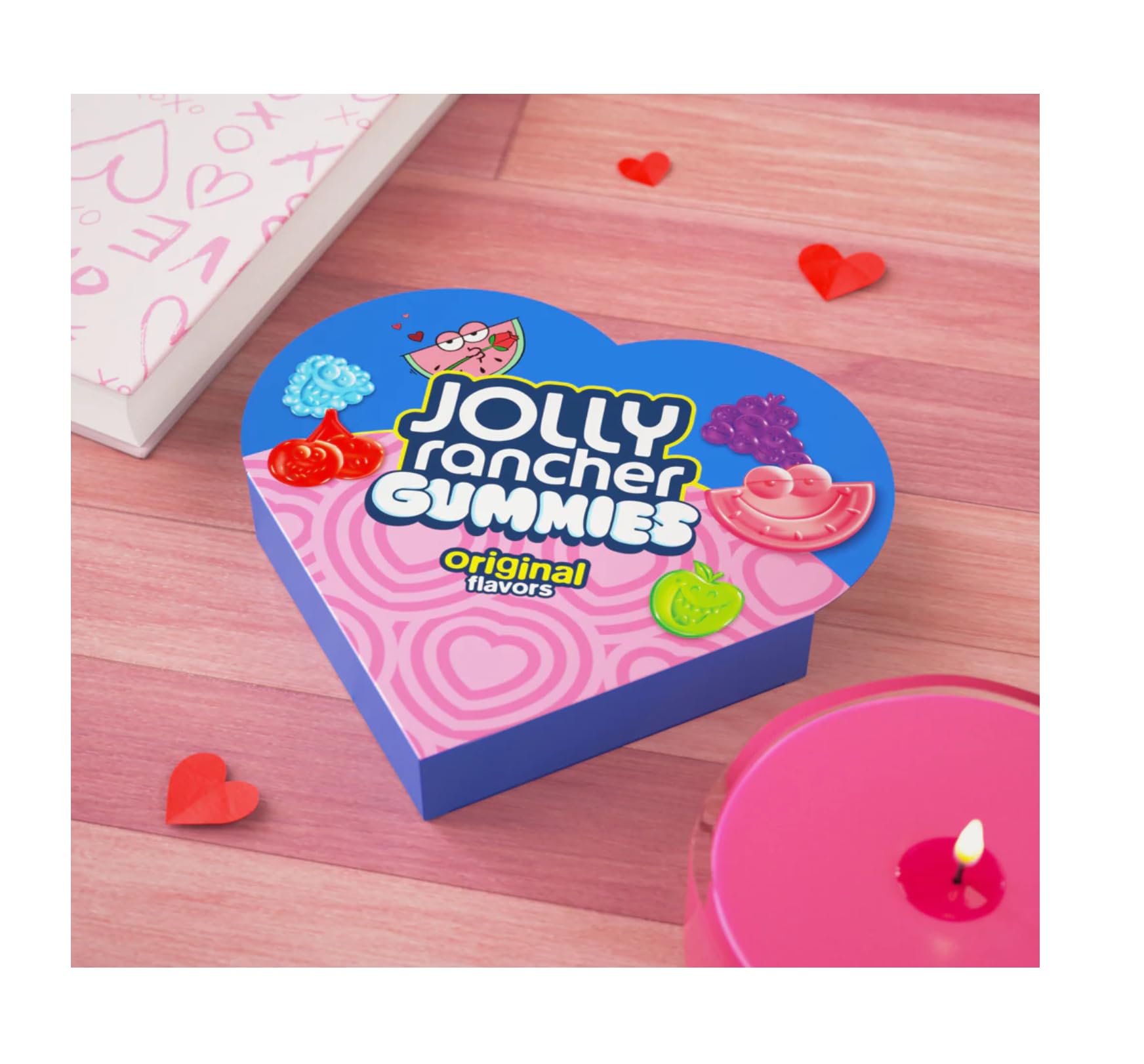 Jolly Rancher Valentine's Day Gummies - Heart Shaped Box - Delicious Classic Taste - Great for Giving that Special Someone