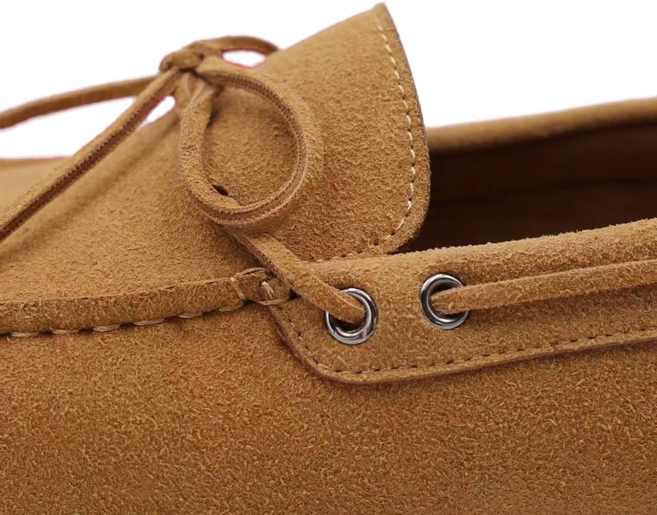 Finishing & Sewing Men's Tie-Bow Driving Loafers, Casual Slip-on Moccasins Shoes