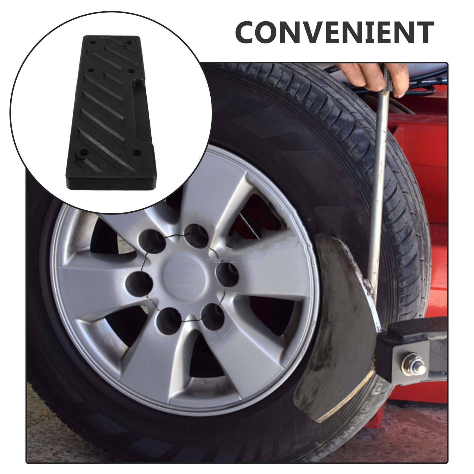 jojofuny Almohadilla de Goma Protección del Neumático para Cambiador de Neumáticos Material de Goma Resistente, Adecuado para Talleres de Reparación de Autos