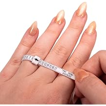 Finger Measuring Tool - Ring Sizer Gauge 1-17 USA Ring Sizer for Women, Men & Kids / Measure Your Ring Size @ Home