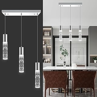 OKELI 3-Light Dimmable LED Pendant Lighting for Kitchen Island, 18W 1350...