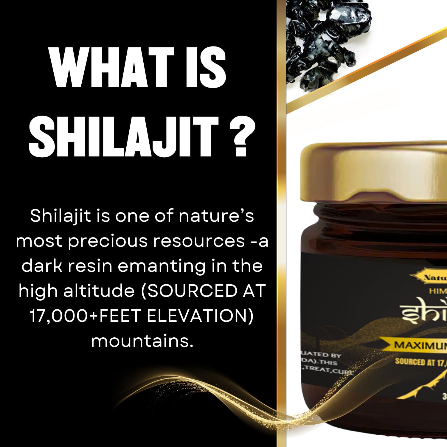 Shilajit del Himalaya (resina, 30 g)