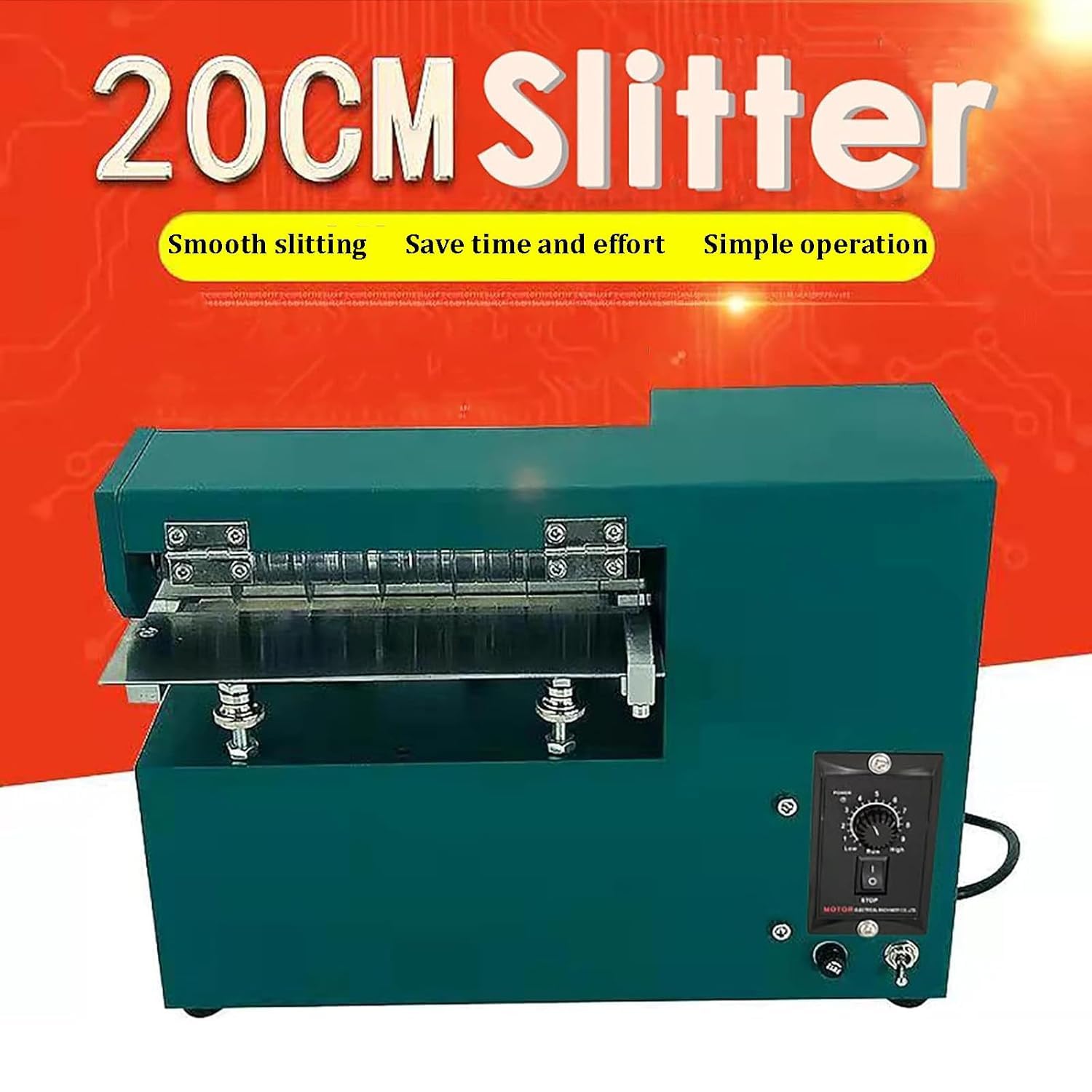 Taglierina elettrica per pelle 220 V 60 W, larghezza regolabile da 0,2 a 20 cm, per borse, scarpe e lavori di carta.
