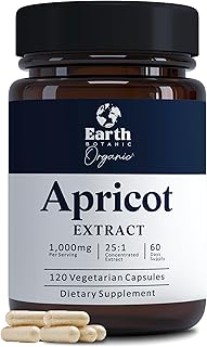 Apricot Extract, 1000 mg 120 Veggie Capsules (Vegan, Non-GMO) Herbal Supplements