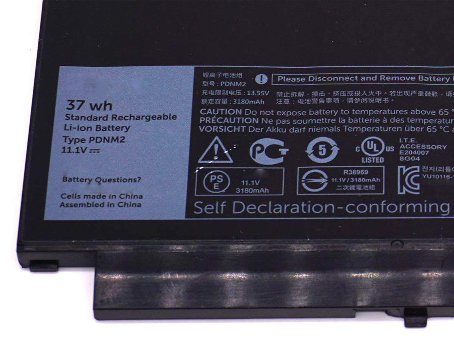Bateria Para Ordenador CRLYLC 7.6V 55Wh J60J5 Batería De Para