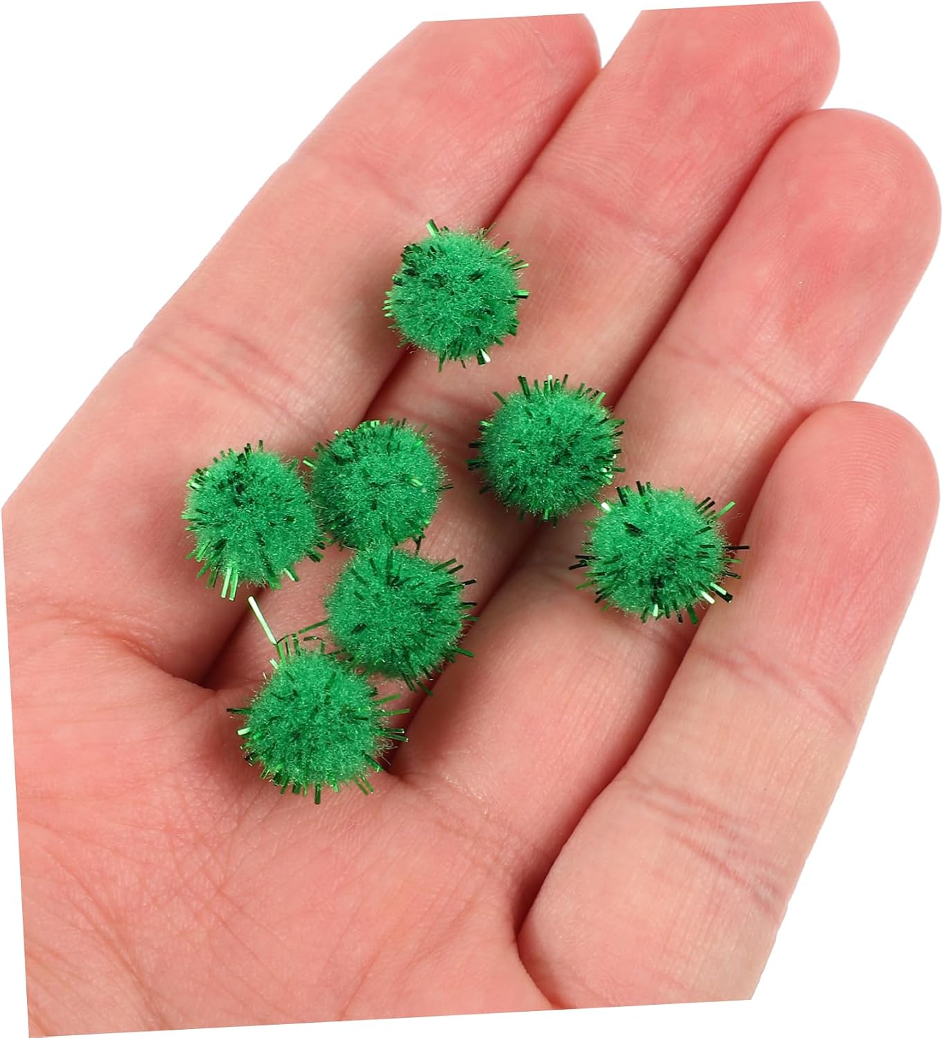TEHAUX 10000pcs Pompoms Craft for Clothing Accessories Handmade Decorations and Creative Projects for Hats Shoes Bags