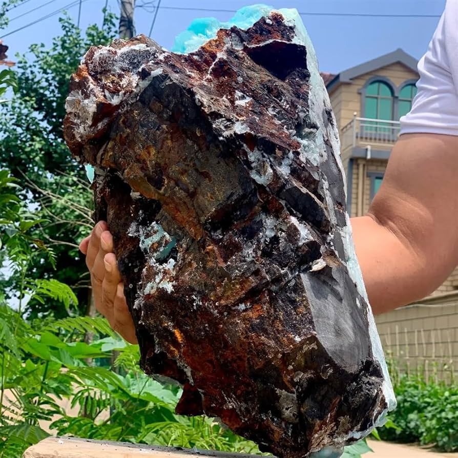 Amazon.co.jp: 天然ブルーアラゴナイト結晶クラスタースカイ