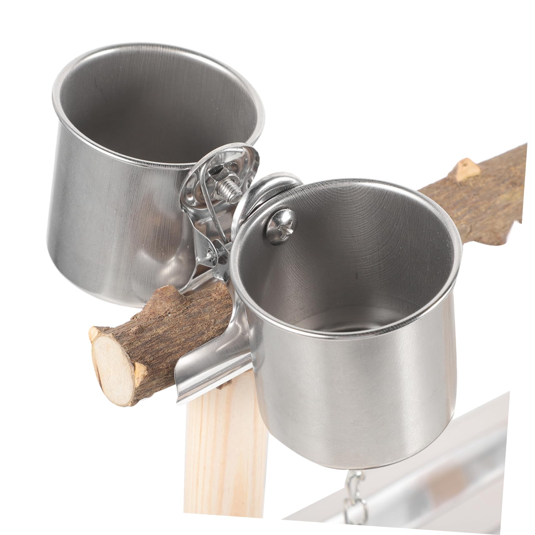Kisangel Soporte para Loros de Madera Natural, Percha de Entrenamiento para Pájaros, Fomenta el Ejercicio y Alimentación, Adecuado para Aves Domésticas
