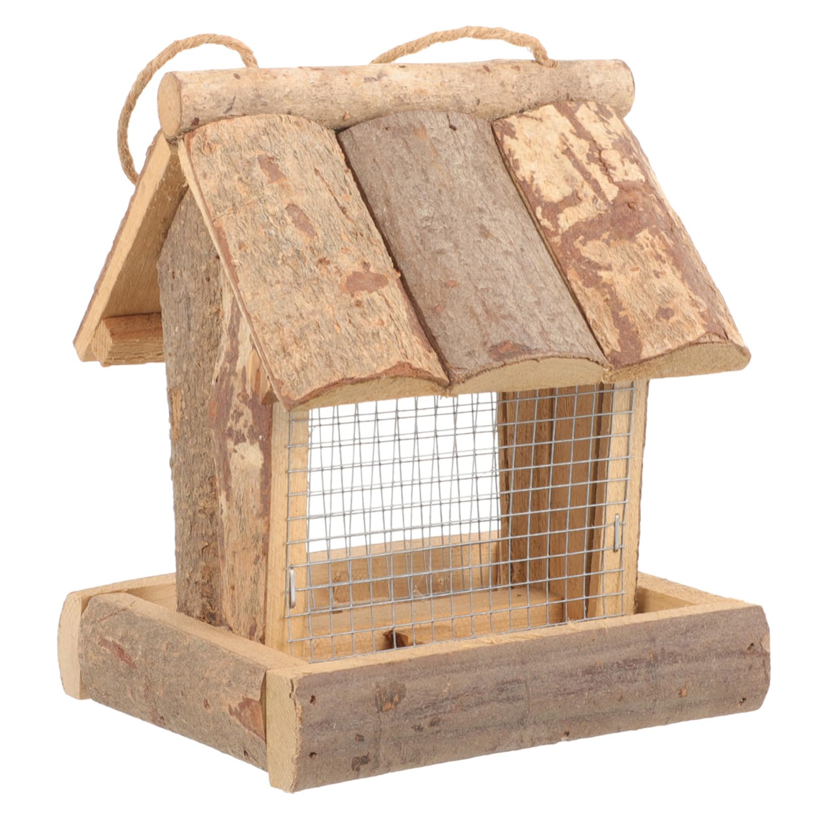 WOONEKY Mangeoire Suspendue pour Oiseaux Conteneur de Nourriture Réutilisable Accessoire Pratique pour Oiseaux Design Durable et Étanche pour Budgerigar Canari et Perruche