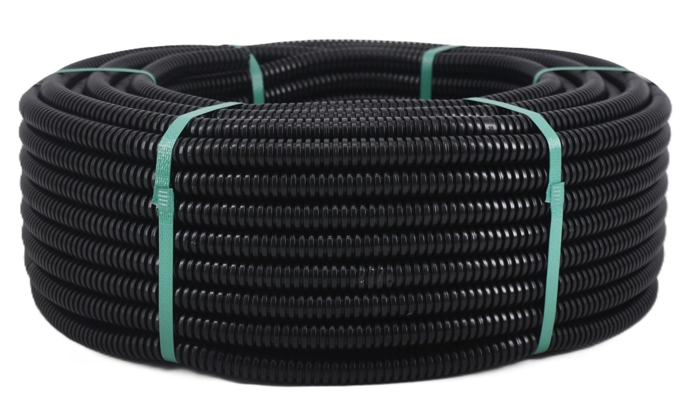 Megaa store Flexibles Leerrohr Wellrohr Schwarz Mit Zugdraht 320N M16 M20 M25 M32 Kabelschutz UV-Beständigkeit für den Innen- und Außeneinsatz -5 °C +60 °C (Ø 19 mm innen/Ø 25 mm außen / 50m)