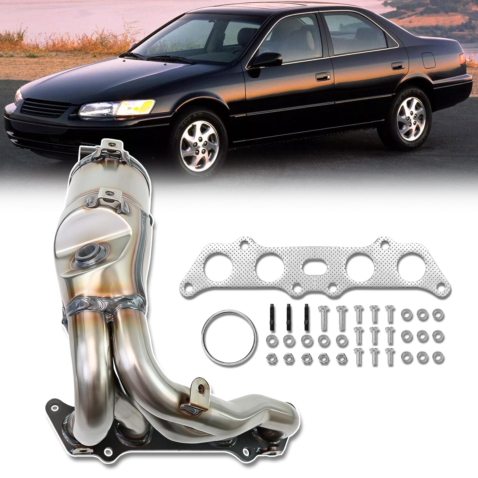 Catalytic Converter Compatible with 96-04 Toyota Avalon Camry Sienna Solara V6 3.0L