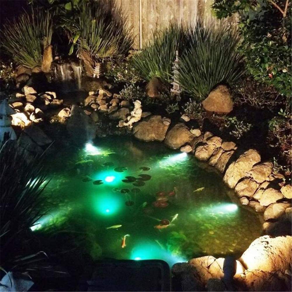Luci dello stagno solare Luci dello stagno sommergibili Luci del paesaggio subacqueo IP65 Impermeabile per stagno Giardino Paesaggio Fontana Prato all'aperto