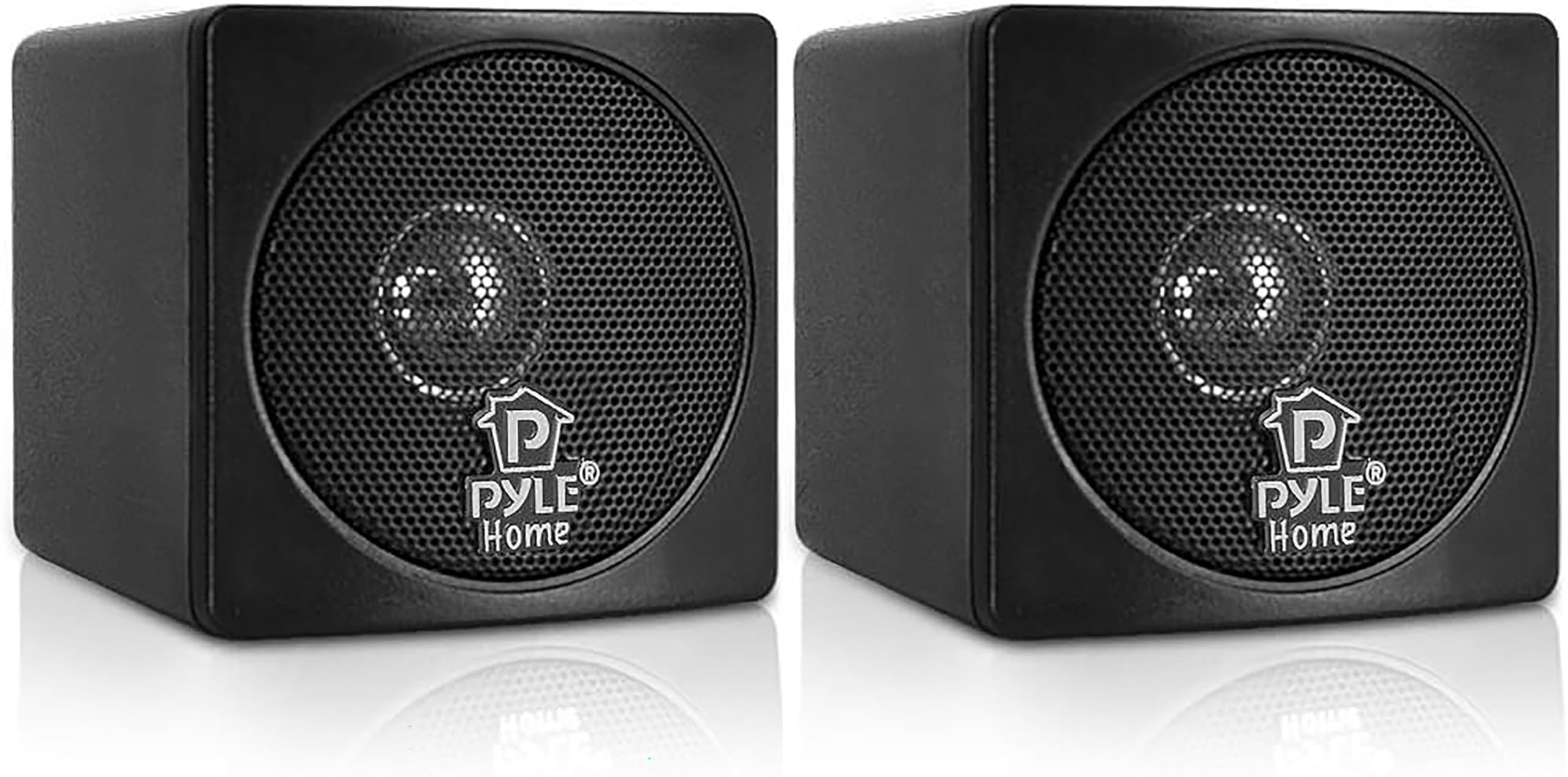 Pyle 最大100w ミニキューブ型フルレンジスピーカー ペア 3インチ