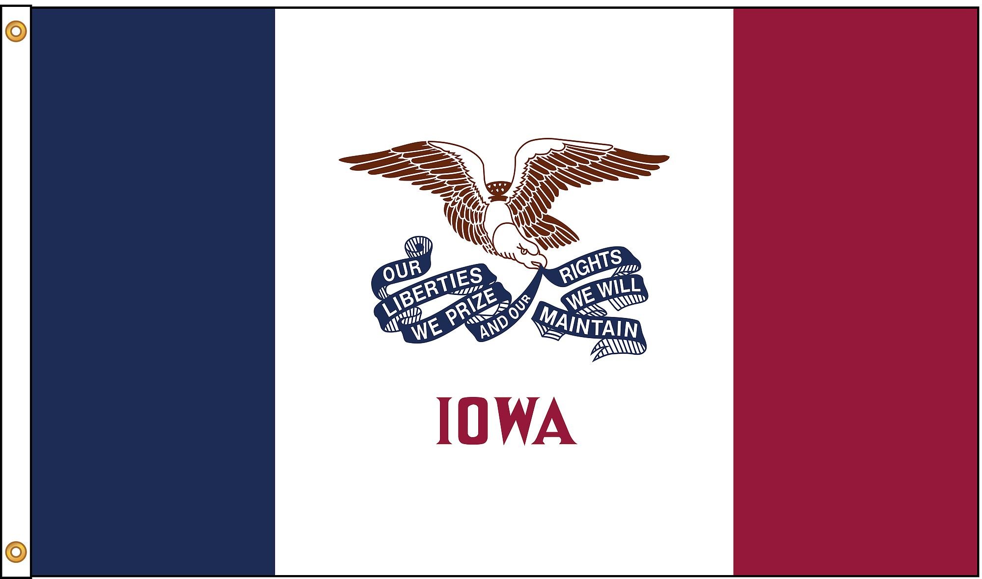 Drapeau Iowa State Annin Grand Format Grand Pavillon Extérieur