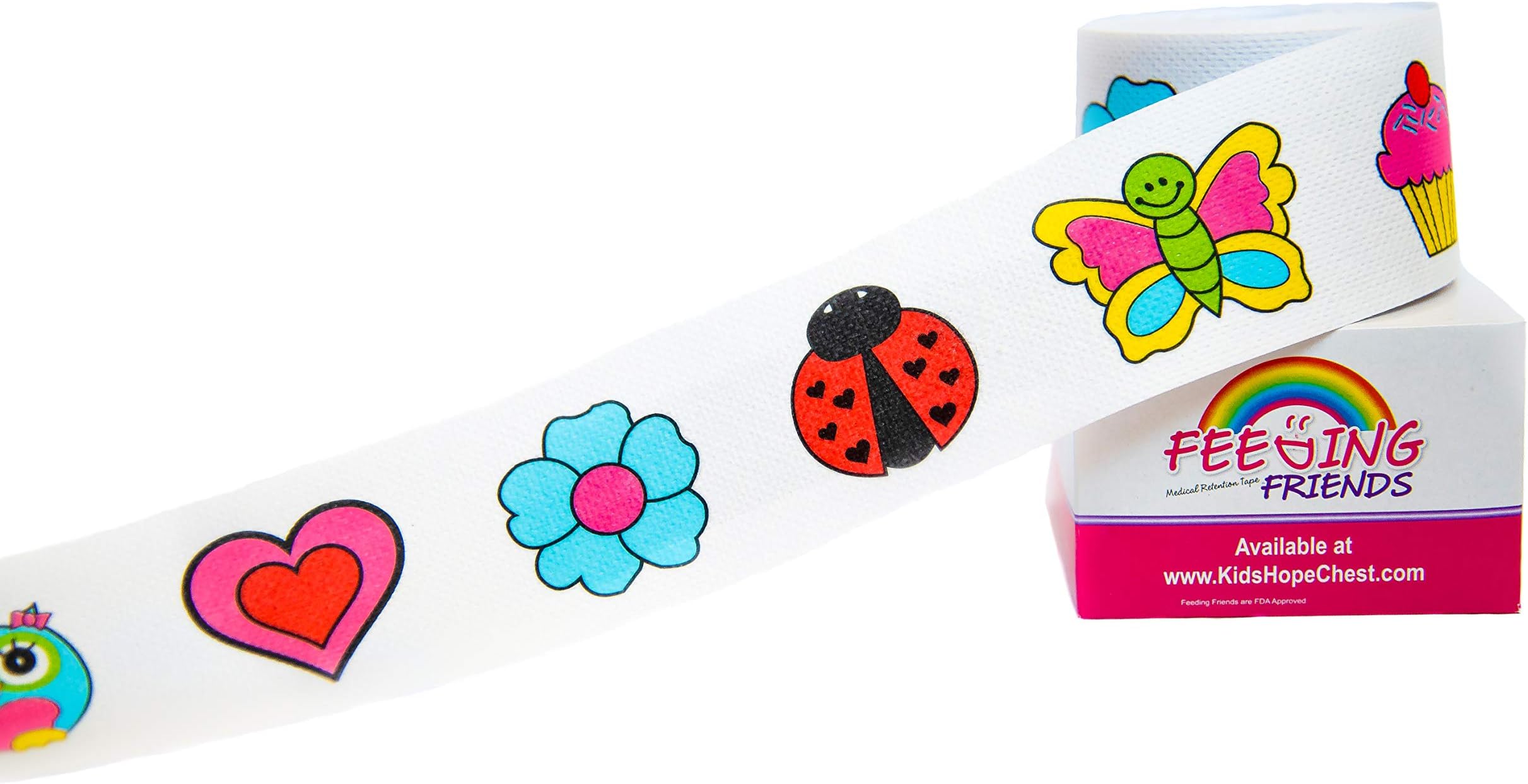 Girl Feeding Friends Medical Retention Tape (2 inches x10yds Fabric Dressing roll), 1 Count (Pack of 1)