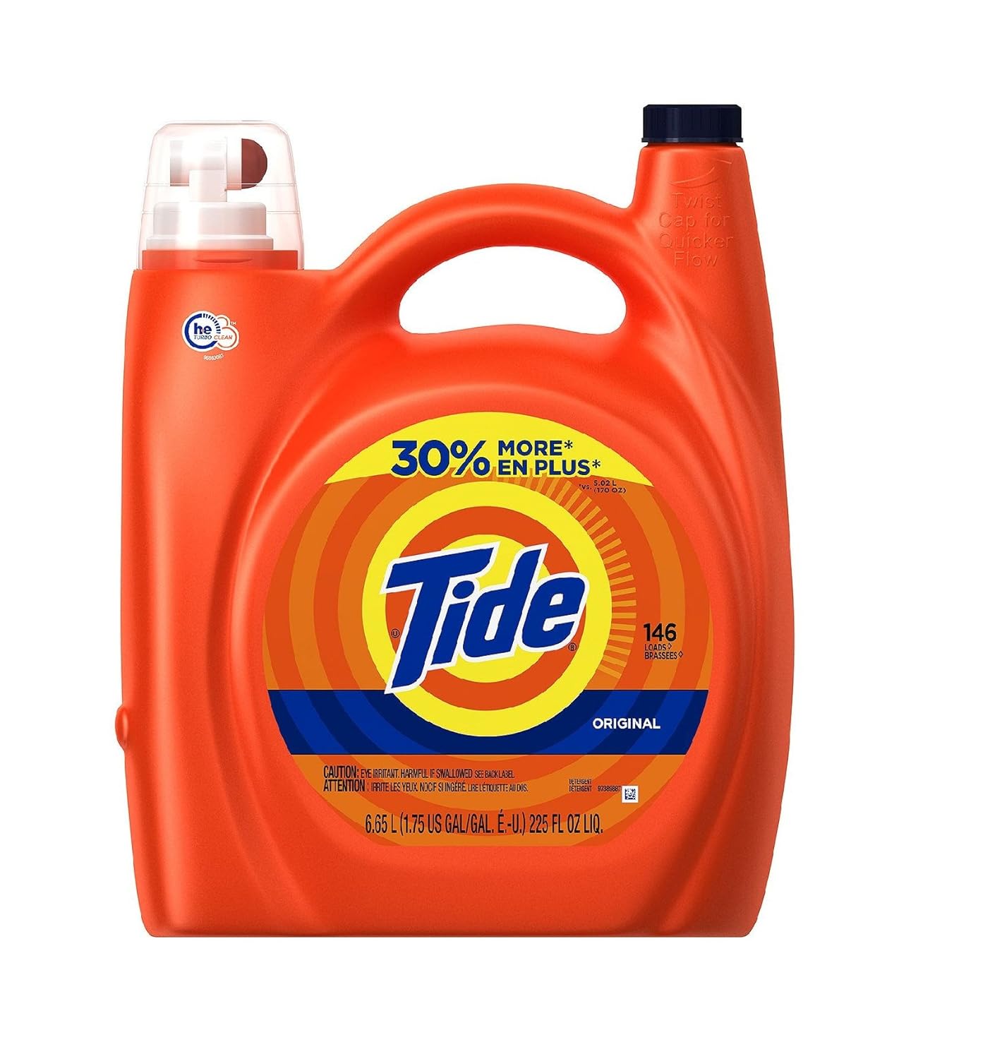 Tide High Efficiency Laundry Detergent, Original, 225 Fluid Ounce