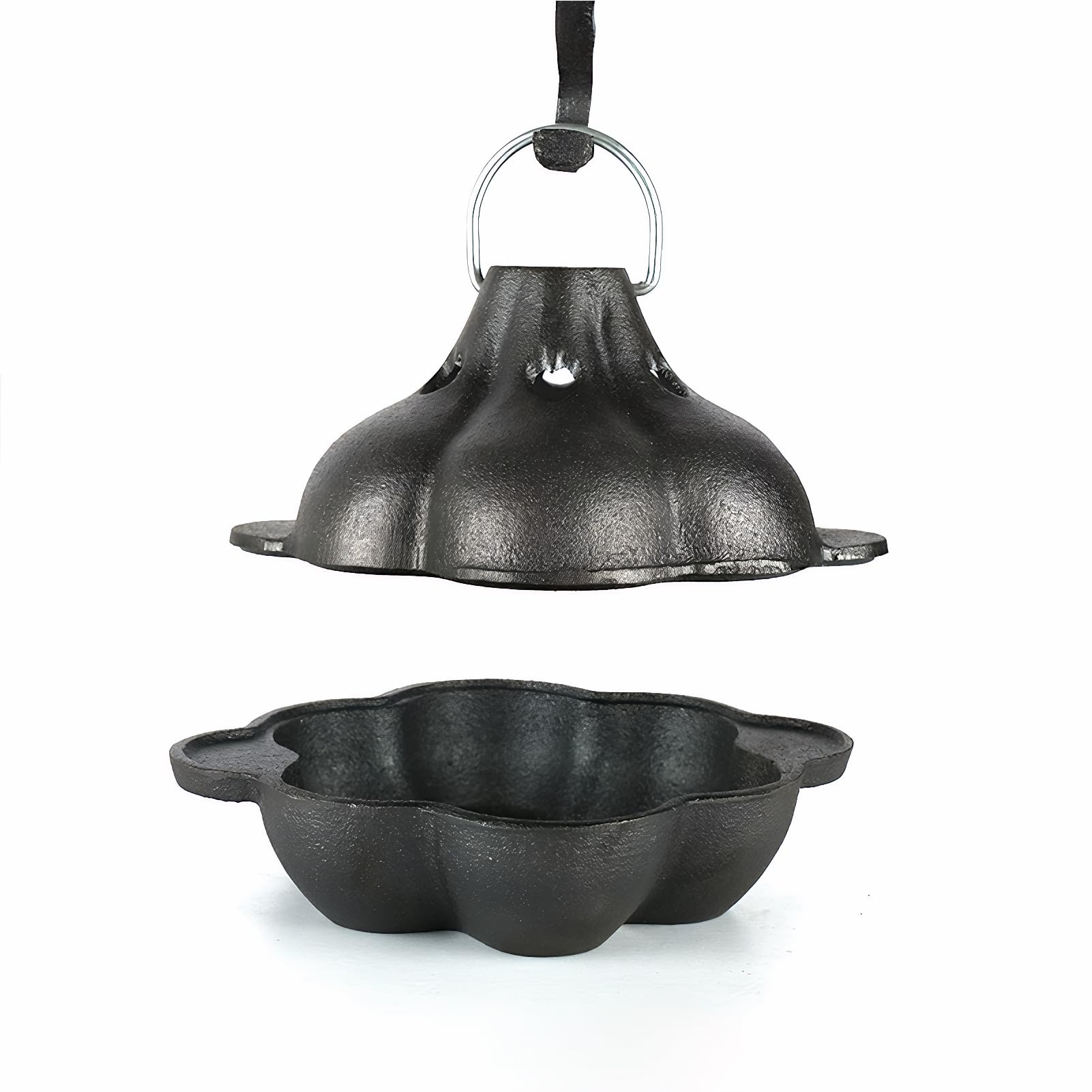 Grande griglia affumicatrice, cottura progettata per arrostire l'aglio, design 3D, utilizzo, griglie e forni, verdure aromatizzate e, Arrostitore + Coperchio