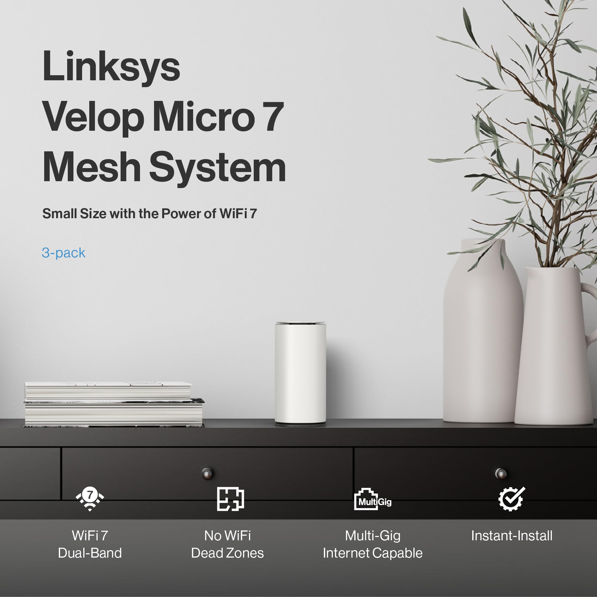 Amazon.co.jp: Linksys Velop Micro 7 デュアルバンド BE5000 Wi-Fi 7