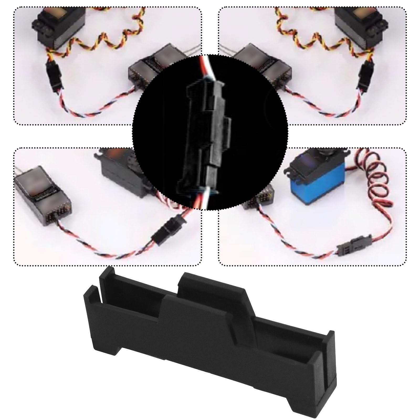 VGOL 20pcs Servo Extension Cable Buckle Extension Wire Plastic Buckle Servo Expansion Wire Clip Servo Wire Clip Safety Lock Servo Fixed Wiring Buckle - Image 3