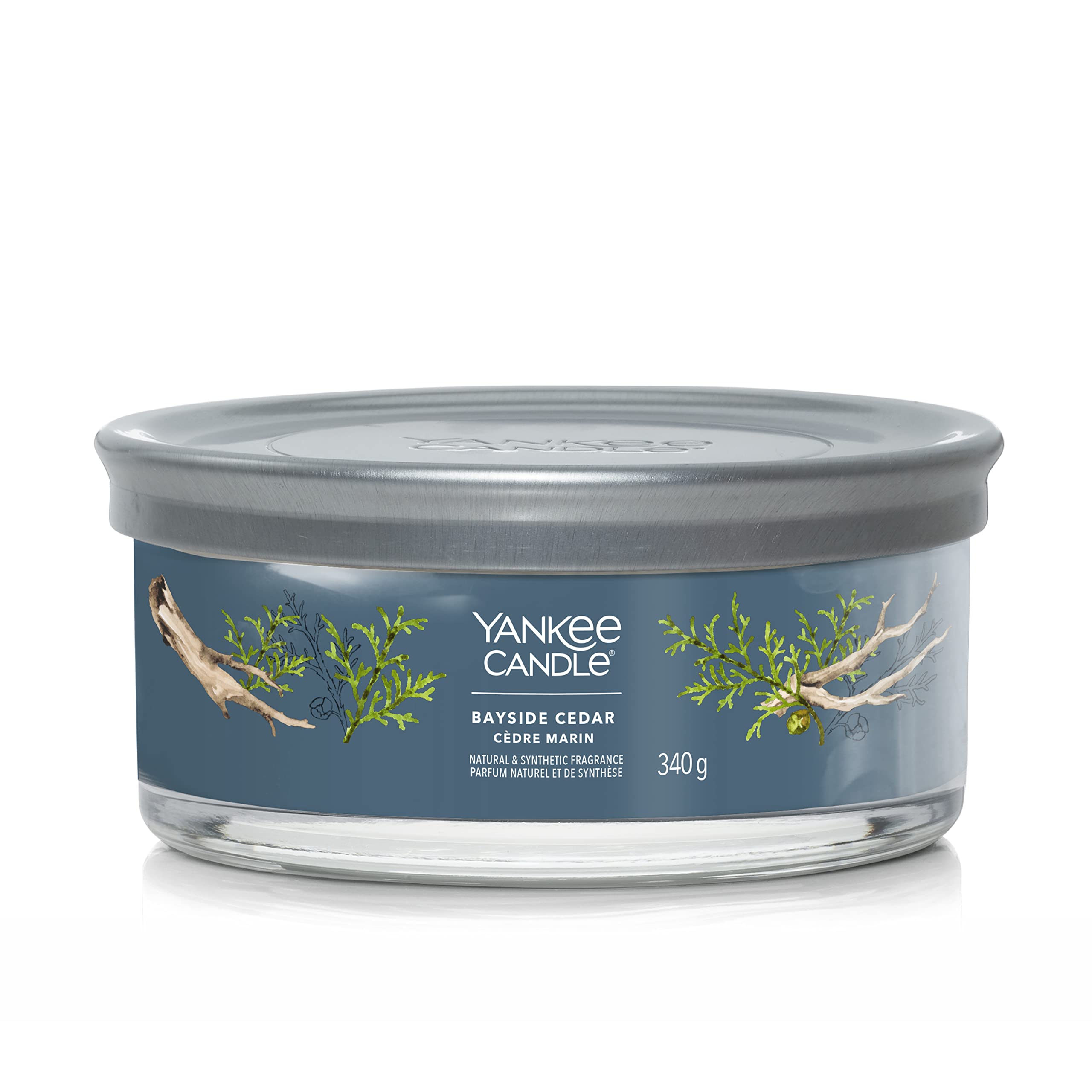 Yankee Candle Signature Scented Candle | Bayside Cedar Multi-Wick Tumbler Candle | Soy Wax Blend Long Burning Candle | Perfect Gifts for Women