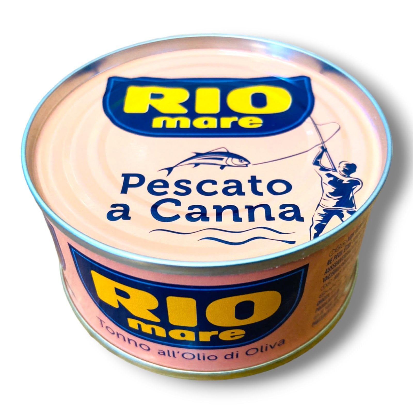 60er-Pack Rio Mare Thunfisch Tonno all'Olio di Oliva Pescato a Canna,Thunfisch in Olivenöl Mit der Angelrute gefangen,80g Dose + Beni Culinari Kostenloser Schlüsselanhänger
