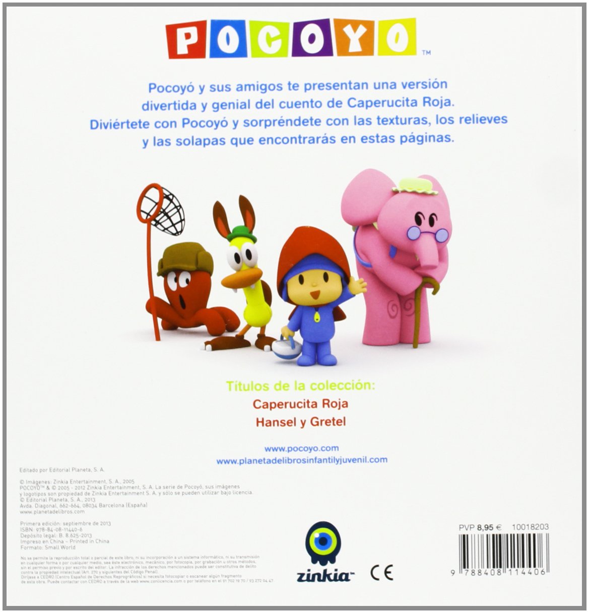 Pocoyó. Caperucita Roja: Con texturas en el interior