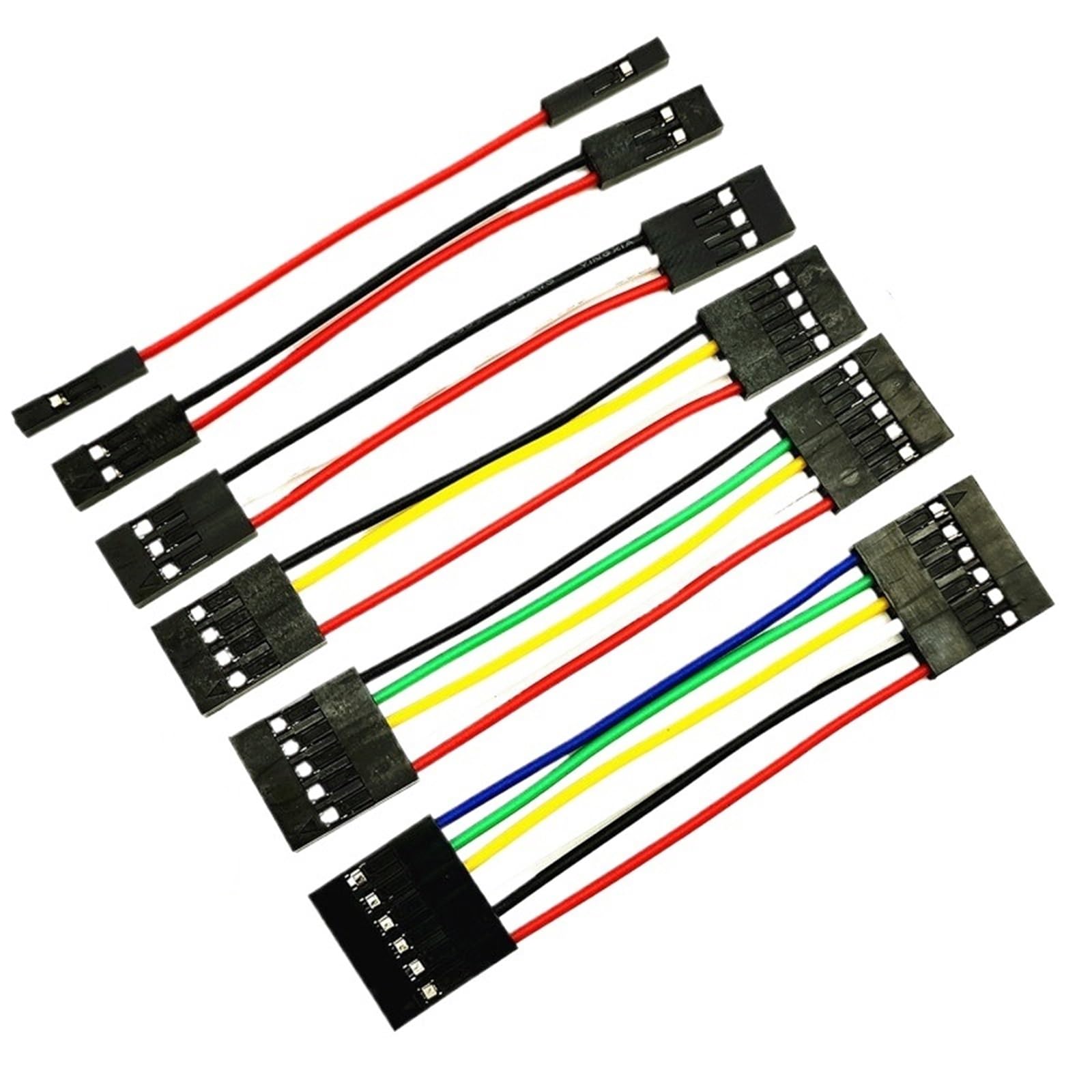 Cavo breadboard passo 2,54 mm da 10 pezzi for pin linea maschio femmina filo jumper fai da te elettronico(Fe to Fe,LENGTH 5CM_1PIN 10PCS)