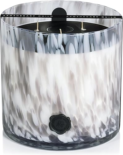 Miniatura 5 de Zodax - Tarro de vela de cristal de ópalo del gremio de boticario en caja de regalo (vetiver de higos negros)