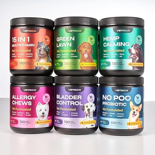 Miniatura 8 de Vitaminas para perros 15 en 1  Masticables multivitamínicos para perros  Suplemento articular para perros  Vitaminas y suplementos para perros para