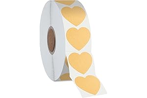 Heartfelt Craftsmanship: Premium Heart Label Stickers for Endearing Expressions