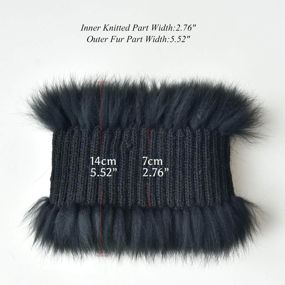 Winter Genuine Fox Fur Headband for Women Fur Earwarmers Stretchable Headwear Winter Fur Ear muff for Women - Image 7
