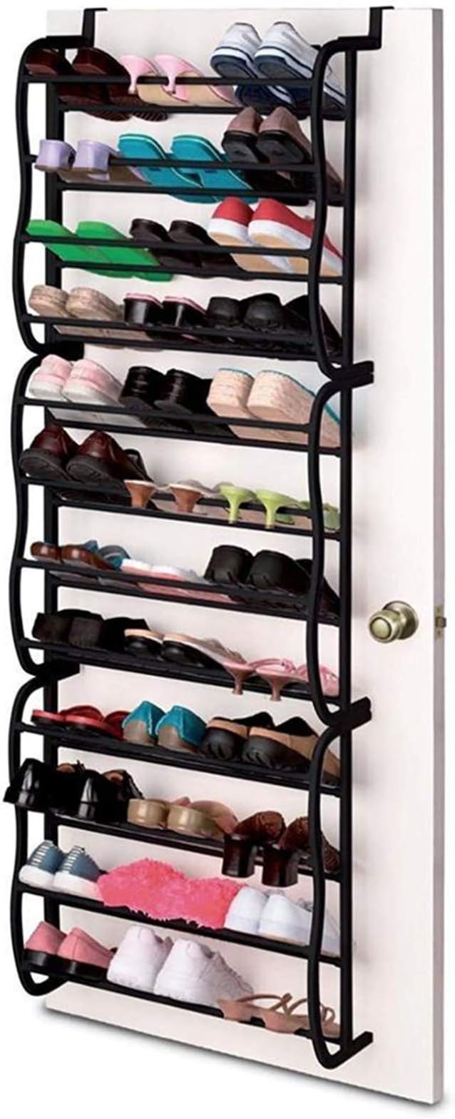 over the door shoe rack on Amazon Com Pmh Hanging Shoe Racks Over The Door Shoe Organizers Metal Tubes No Tools Required Easy Assembly Shoe Organizer For Bedroom Bathroom Sports Outdoors