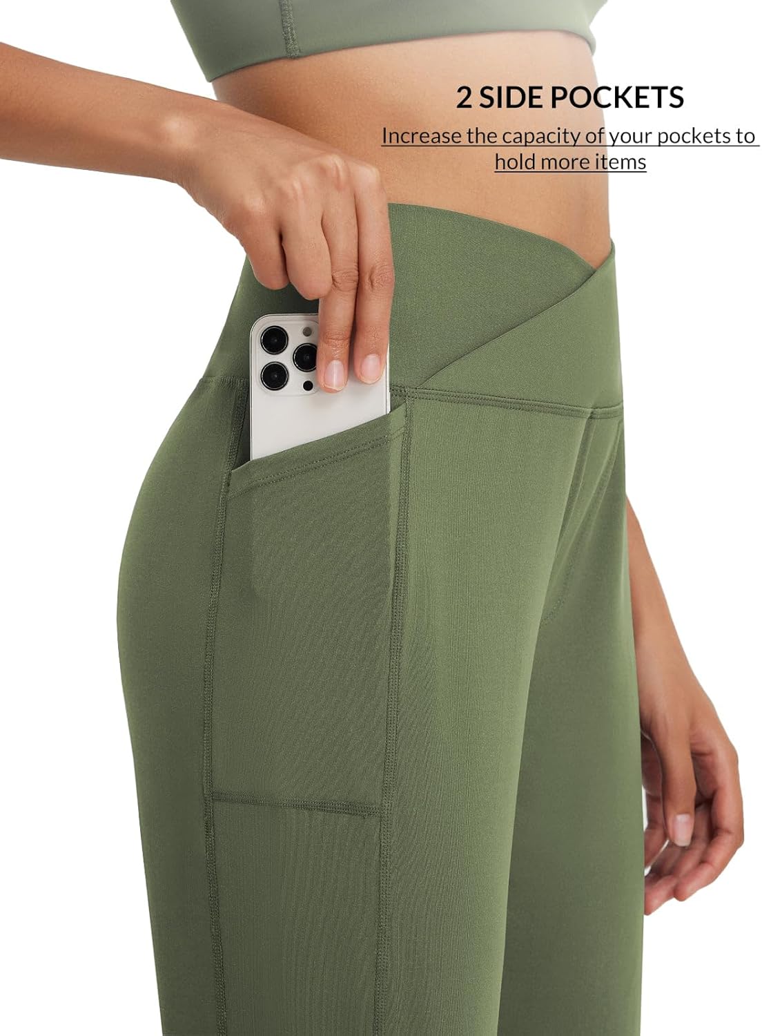 baleaf Womens Bermuda Long Shorts 14" Knee Length Capris High Waisted Athletic Shorts with Pockets Summer Stretch Loose - Image 4