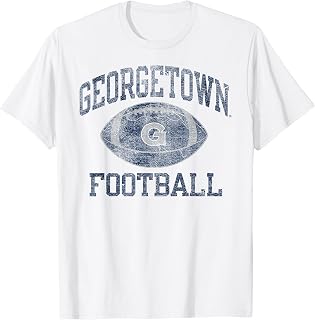 Georgetown Hoyas Football Intensity Vintage White T-Shirt